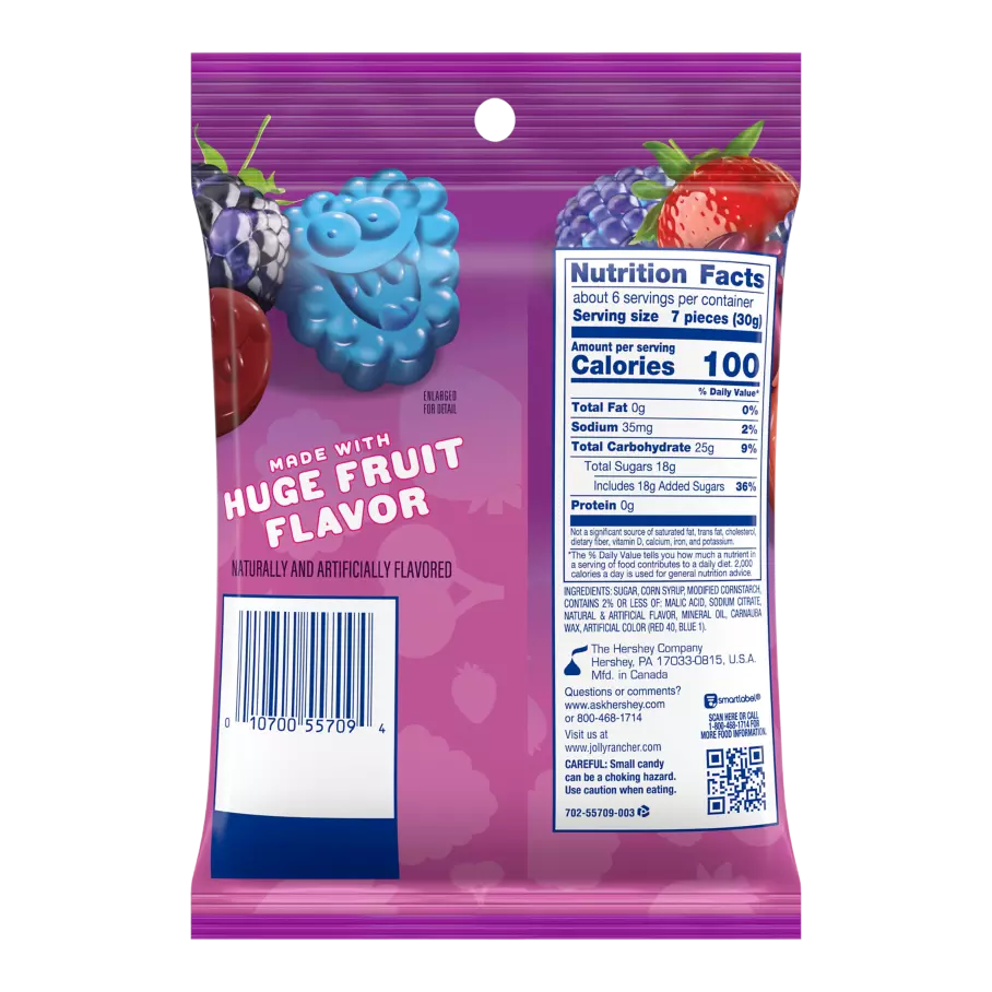 Alternative view of Jolly Rancher Gummies Very Berry-6.5 Oz Bag