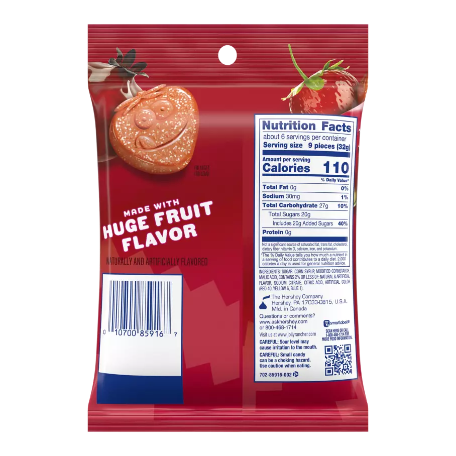 Alternative view of Jolly Rancher Gummies Sour Awesome Reds-6.5 Oz Bag