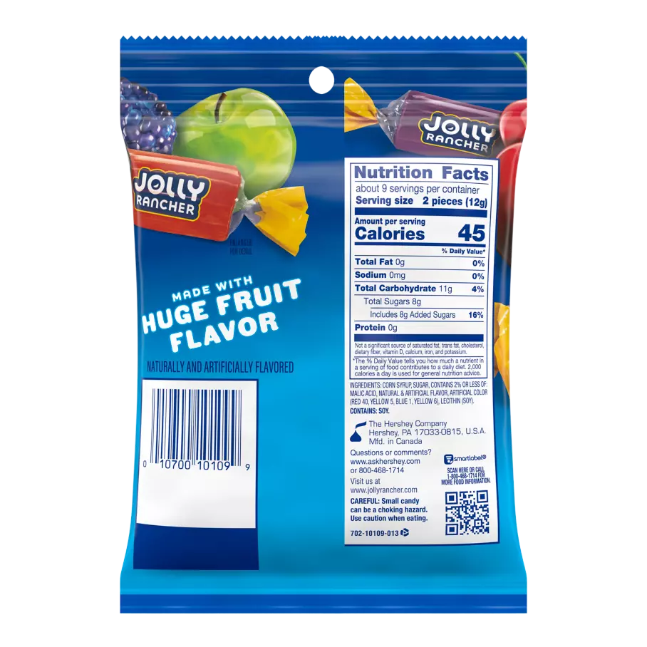 Alternative view of Jolly Rancher Original Flavors Hard Candy-3.8 Oz Bag